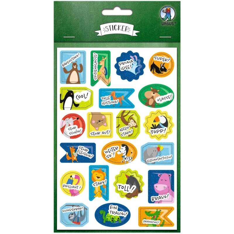 Belohnung - Sticker - lustige Sticker für Kinder - Schule - selbstkle